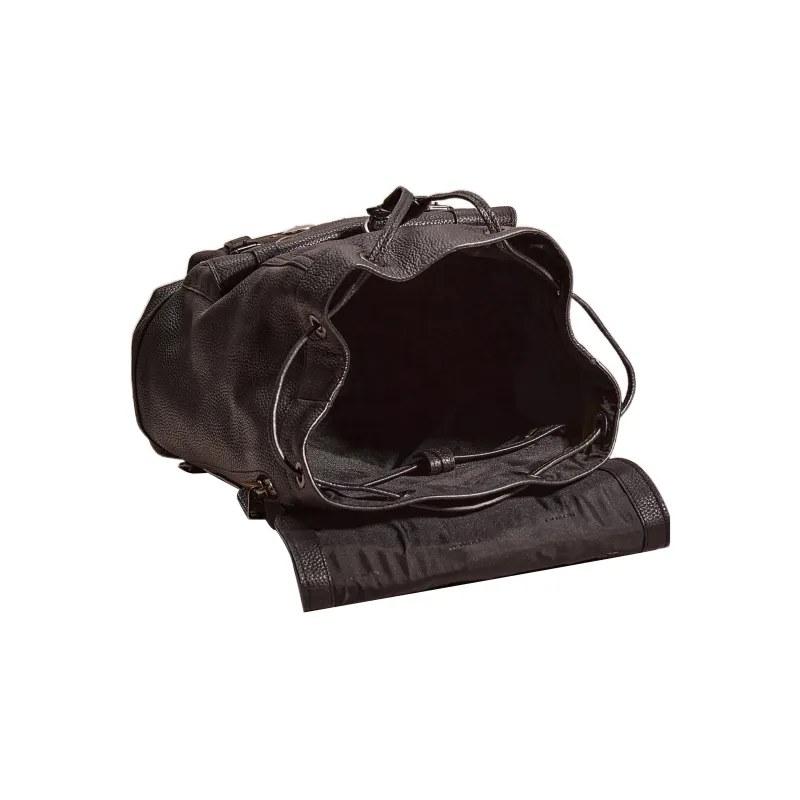 COACH Bleecker Pebbled Leather Backpack Large Size Men's Black-2