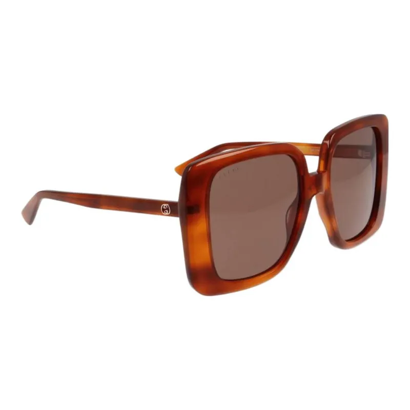 GUCCI Logo Plaque Oversized Frame Sunglasses-2