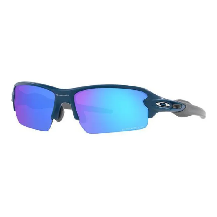 Oakley Injection Molding Irregular Shape Sunglasses Unisex Blue/Gray-0