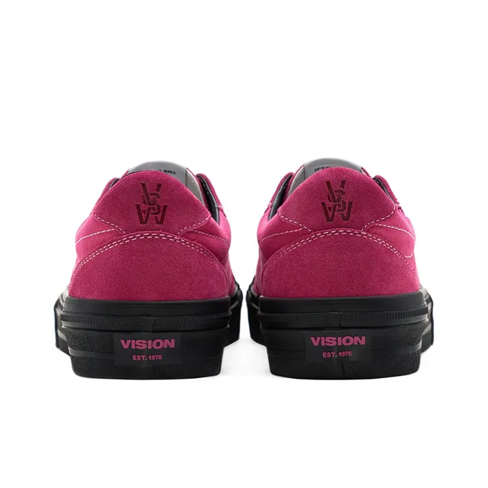 Vision Street Wear Flat Top Wear Resistant Breathable Coverage Low Top Skateboard Shoes Unisex Dragon Fruit Pink-4