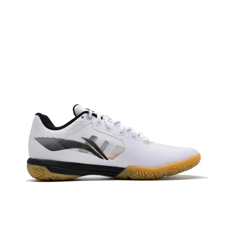 LiNing Shadow Speed Pro Anti-Slip Wear-Resistant Low-Top Badminton Shoes Unisex Black White-1