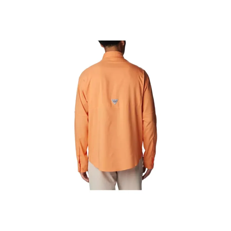 Columbia Shirt Men's Orange Coral-1