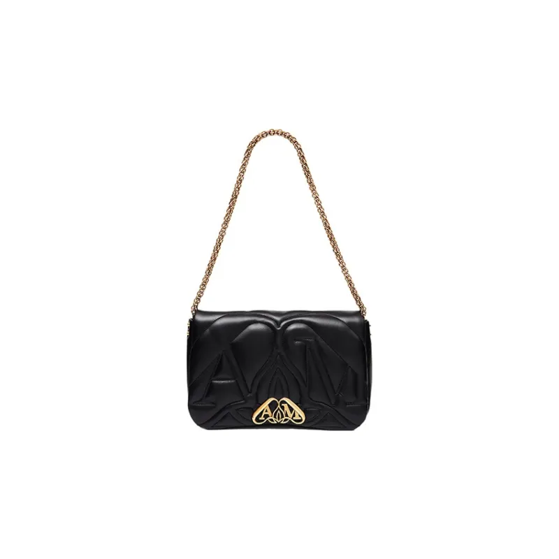 Alexander McQueen Sheepskin Crossbody Bag, Shoulder Bag Women's Black-1