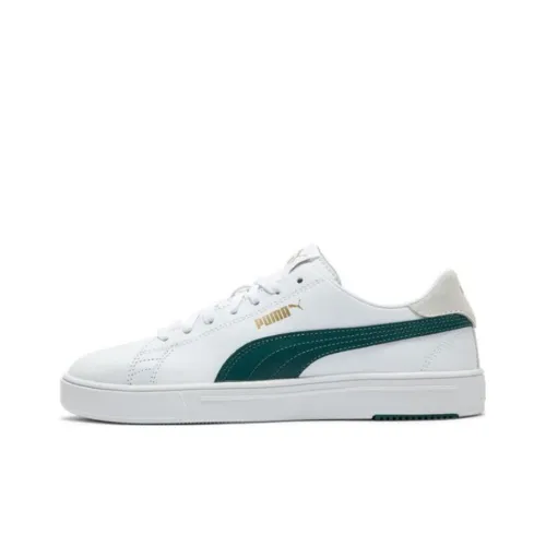 PUMA Serve Pro Lite Skateboard Shoes Unisex Low-Top White/Green