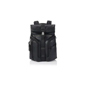 TUMI Leather Travel Bag Backpack Regular Unisex Black