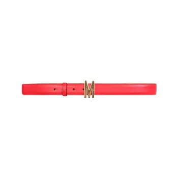 MOSCHINO Logo Leather Belt