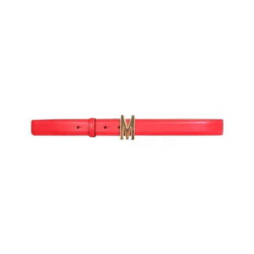 MOSCHINO Leather Belts Women's Red