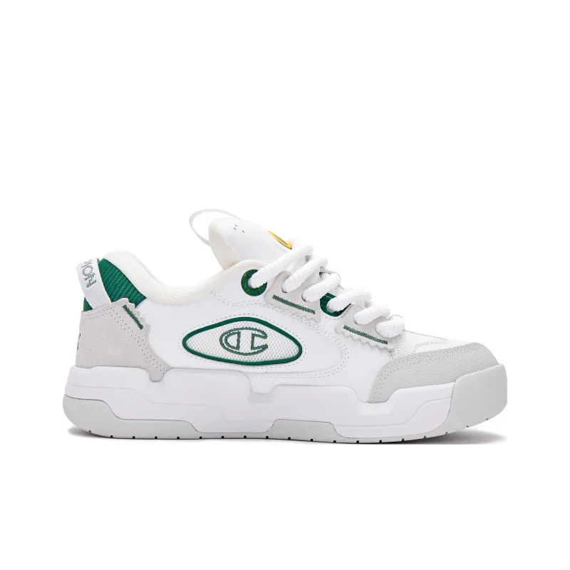 Champion Anti Slip Wear Resistant Low Top Skateboard Shoes Men's Green-1