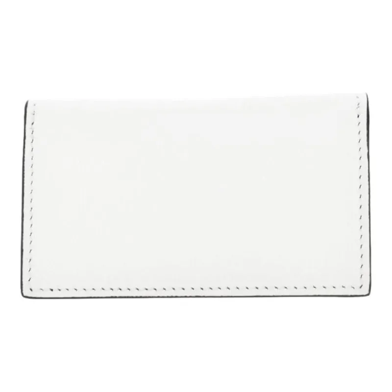 MARNI Calfskin Card Holder, Wallet Regular Women's White/Black-2