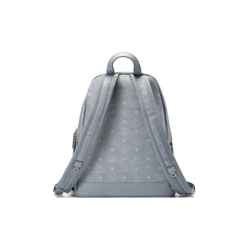 MCM Stark Visetos Leather Backpack Medium Size Women's-2