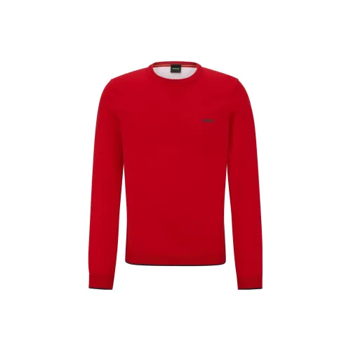 HUGO BOSS Sweaters Men Red