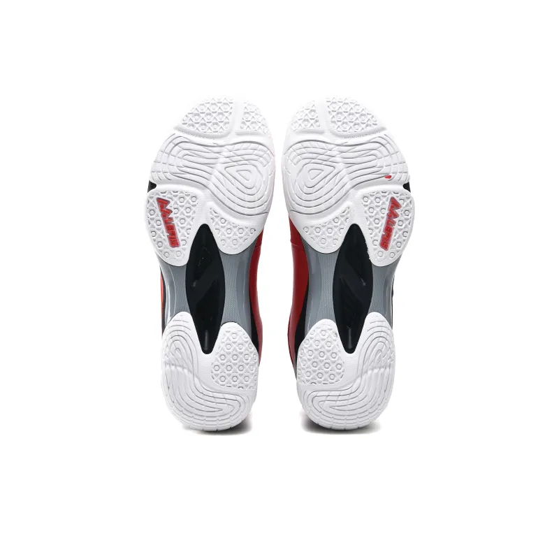 LEFUS Low Top Badminton Shoes Unisex Red-6