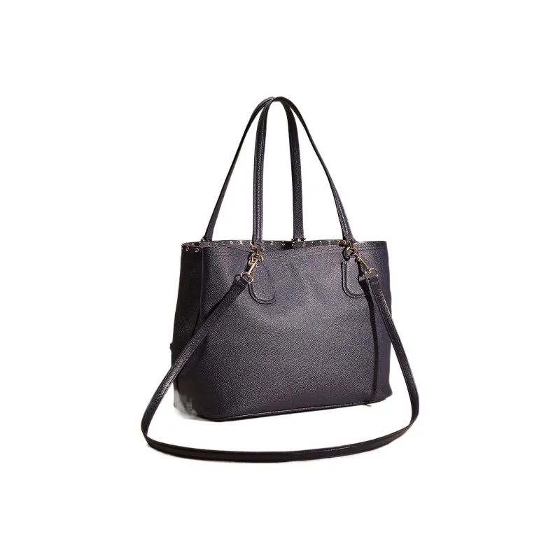 COACH Kitt Leather Tote Bag Shopping Bag Handbag Shoulder Bag Women's Blue-1