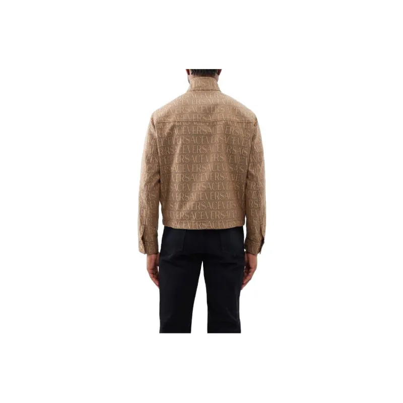 VERSACE Jackets Men Camel-2