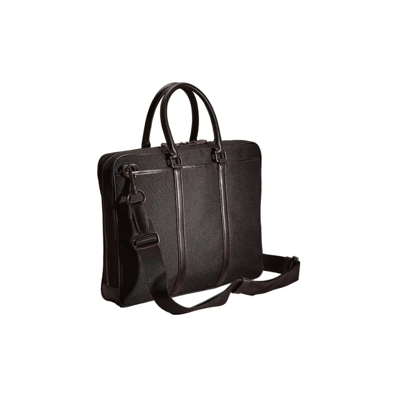 COACH Metropolitan Calfskin Briefcases Handbags Large Size Women's Black-1
