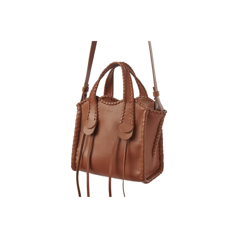 Chloe Mony Shiny Calfskin Shoulder Bag Crossbody Bag Handbag Small Size Women's Caramel-2