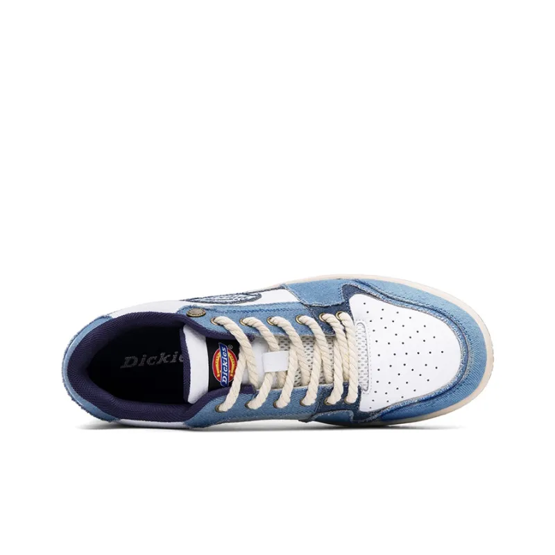 Dickies Anti Slip Wear Resistant Low Top Skateboard Shoes Women's Light Blue-2
