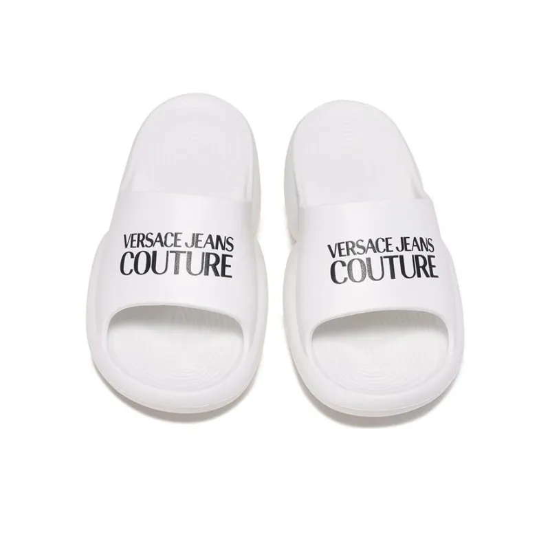 VERSACE JEANS Slide Slippers Women's White-3