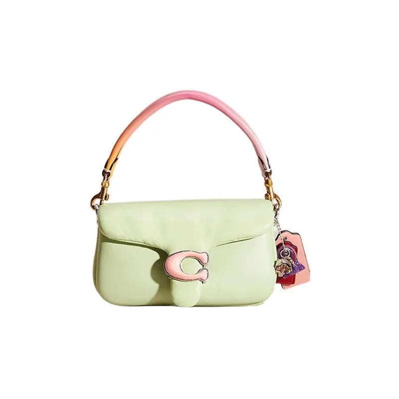 COACH Pillow Leather Dumpling Bag Handbag, Shoulder Bag Regular Women's Grass Green-0