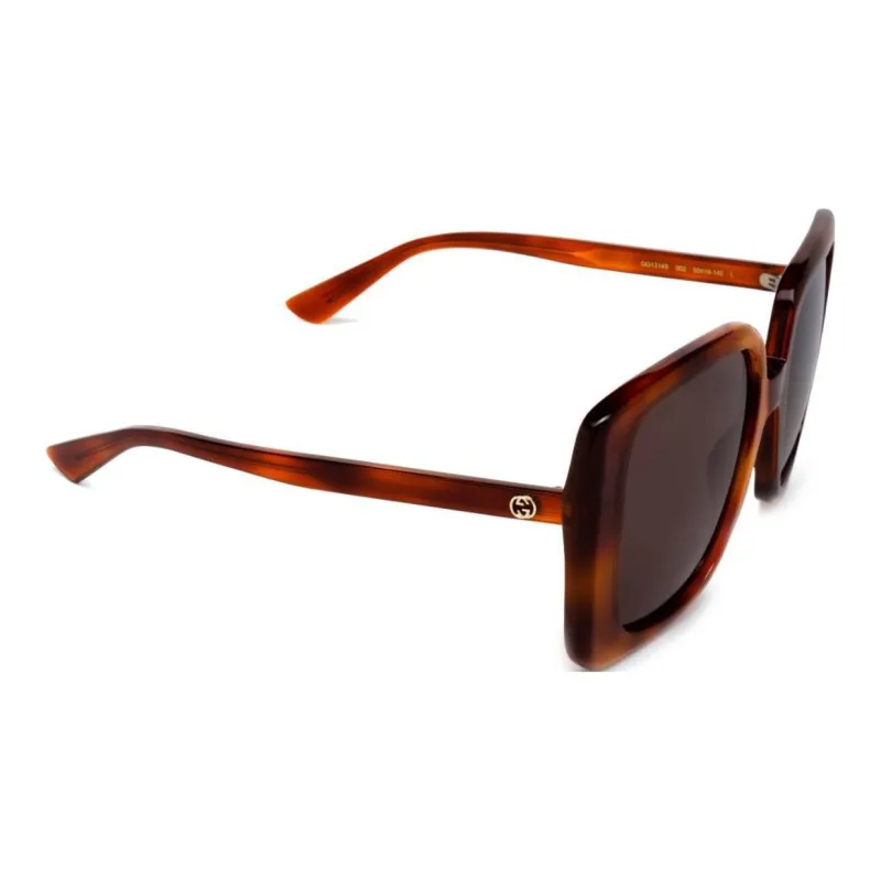 GUCCI Logo Plaque Oversized Frame Sunglasses-3