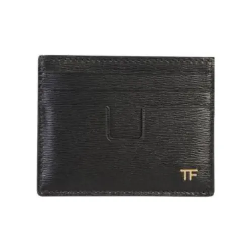 TOM FORD Calfskin Card Holder Men's Black
