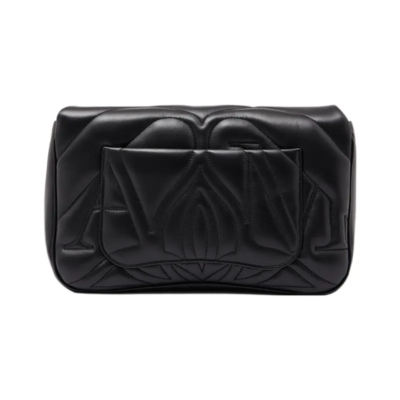 Alexander McQueen Sheepskin Crossbody Bag, Shoulder Bag Women's Black-3