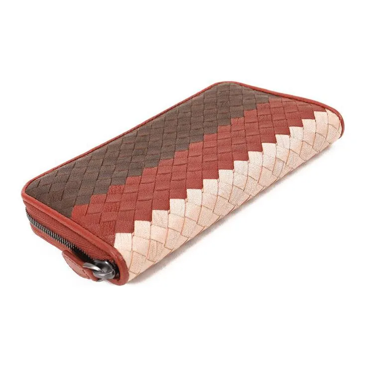 Bottega Veneta Leather Long Zip Closure Wallets Regular Men's Multicolor-2