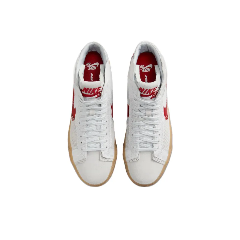 Nike Sb Zoom Blazer Mid Premium Deconstructed White University Red Gum-3