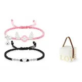 Cherish Each Other Couple Bracelet+LOVE Box