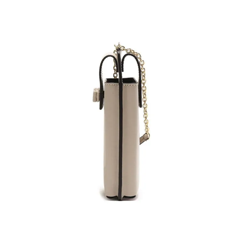 FERRAGAMO Vara Cow Leather Cell Phone Pouch, Shoulder Bag Women's Milk Tea-3