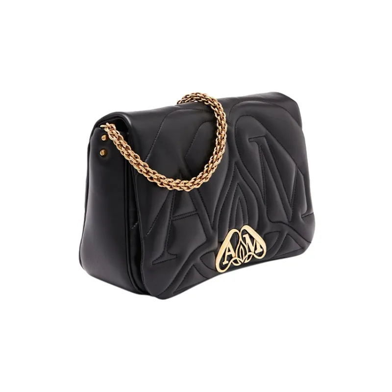 Alexander McQueen Sheepskin Crossbody Bag, Shoulder Bag Women's Black-2