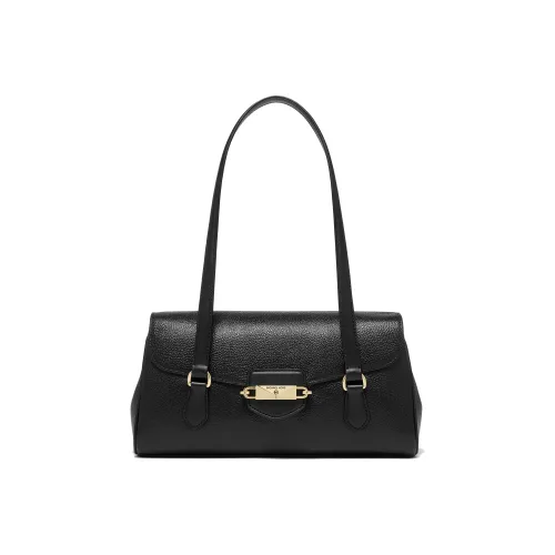 MICHAEL KORS Fleur Leather Tote Bag, Shopping Bag, Shoulder Bag, Handbag Medium Size Women's Black
