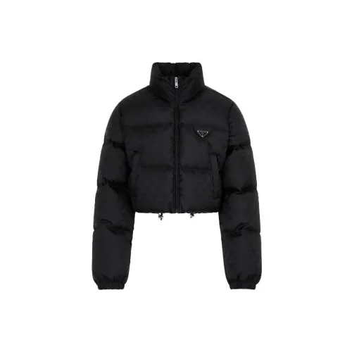 PRADA Cropped Coats Women's Black