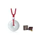 Jadeite Peaceful Buckle Pendant, Red+Heritage Box