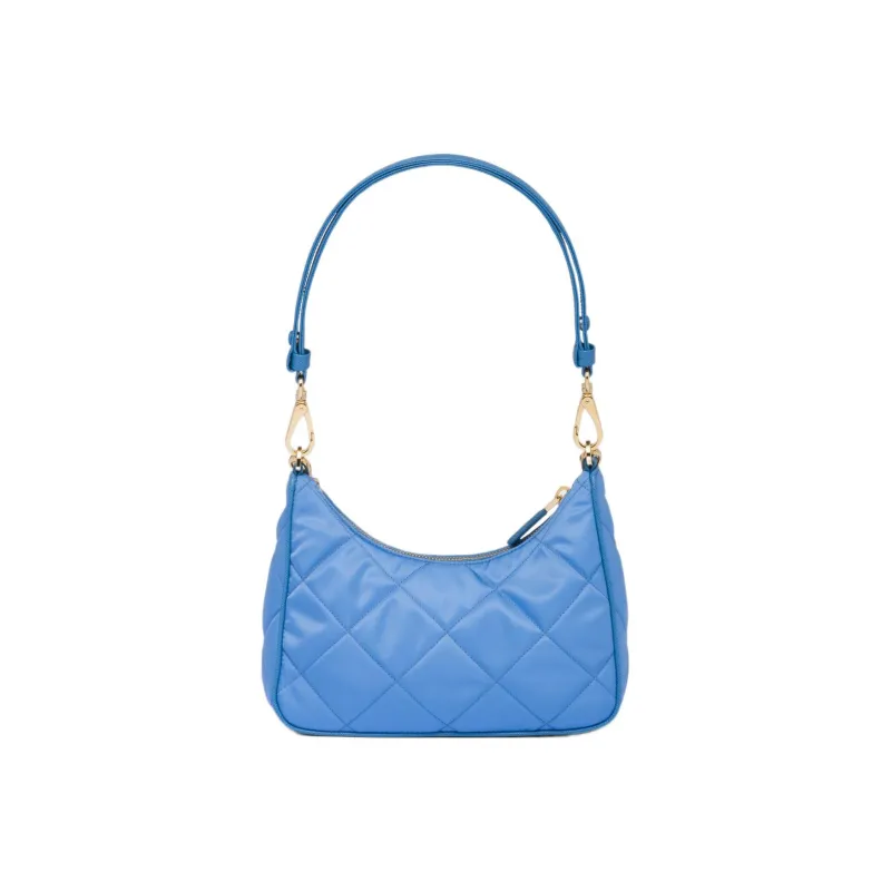 PRADA Fabric Handbag Shoulder Bag Regular Women's Blue-1