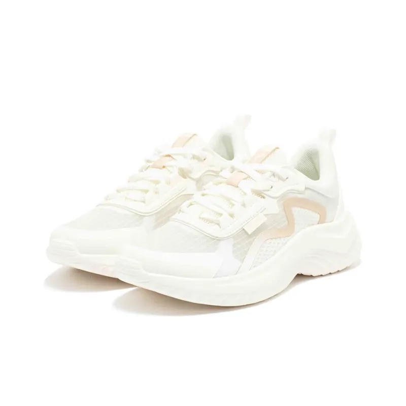 361° Slip Resistant, Abrasion Resistant, Breathable Low Top Running Shoes Women's Ecru-2