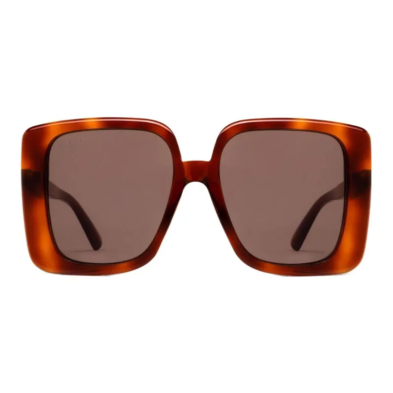 GUCCI Logo Plaque Oversized Frame Sunglasses-0