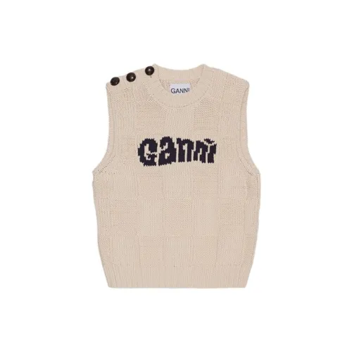 GANNI Vests Women's White Heron