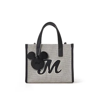 Disney Canvas Tote Bag Shopping Bag Small Square Bag Handbag Shoulder Bag Crossbody Bag Women's Black