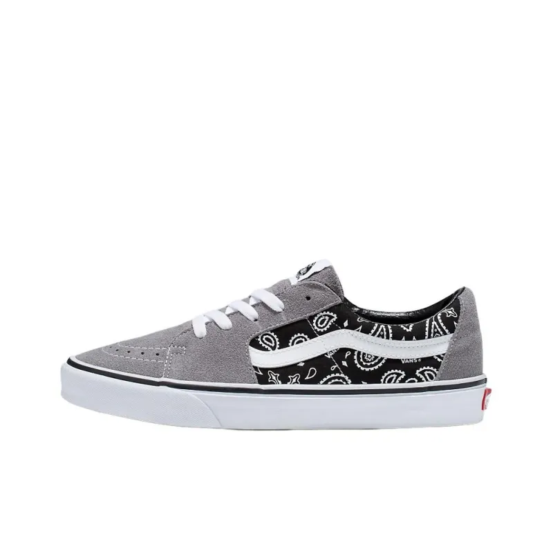 Vans SK8 Low Paisley 'Grey True White'-0