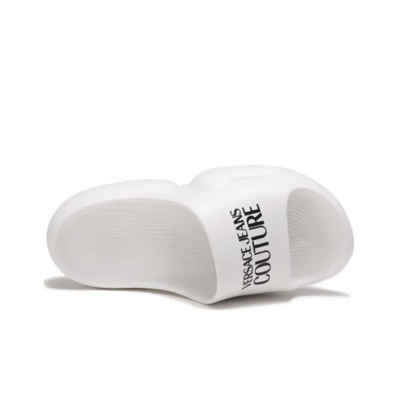 VERSACE JEANS Slide Slippers Women's White-4