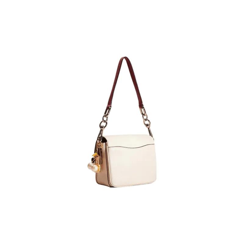 COACH Cassie Leather Envelope Bag Shoulder Bag Crossbody Bag Small Size Women's White-1