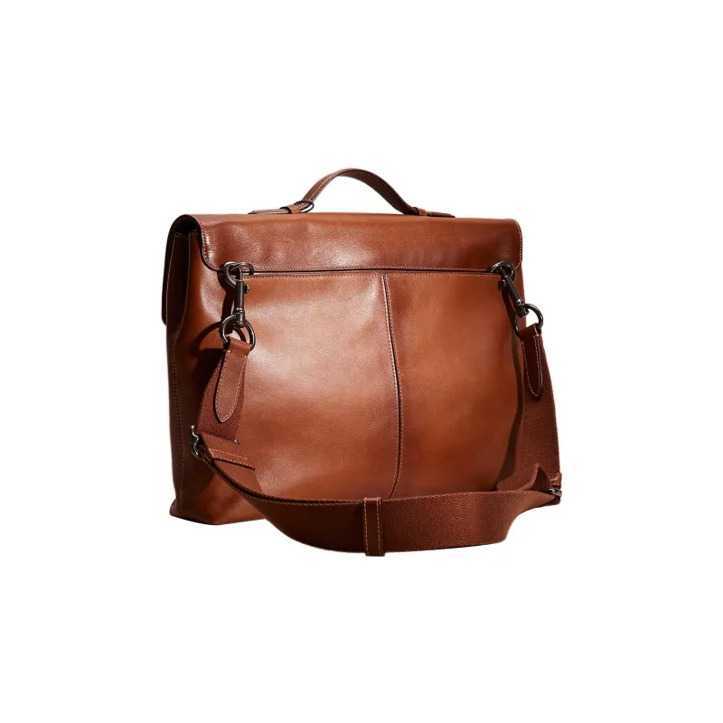 COACH Metropolitan Leather Briefcases Handbags Large Size Women's Brown-1