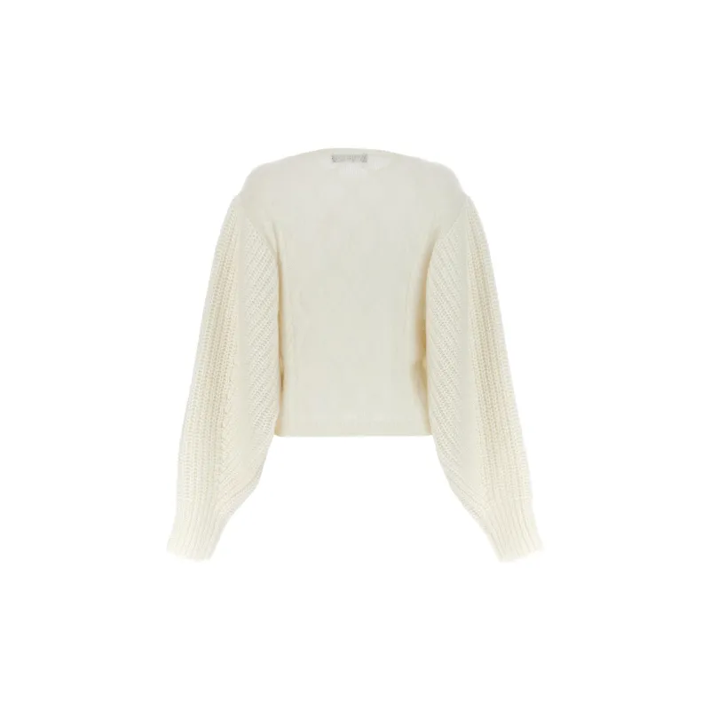 Fabiana Filippi Crewneck Cable Knit Jumper-1