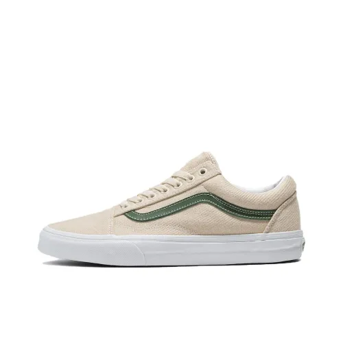 Vans Old Skool Skateboard Shoes Unisex Low-Top Beige/Green