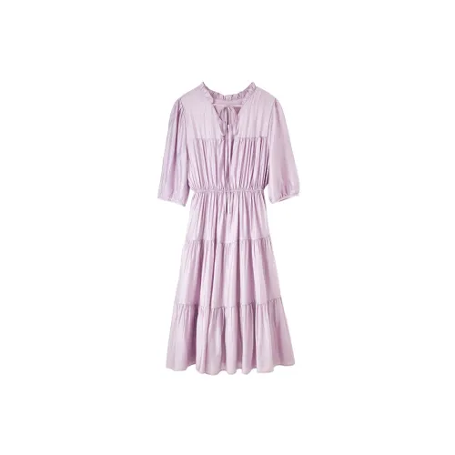 FANQIN Slip Dresses Women's Light Purple
