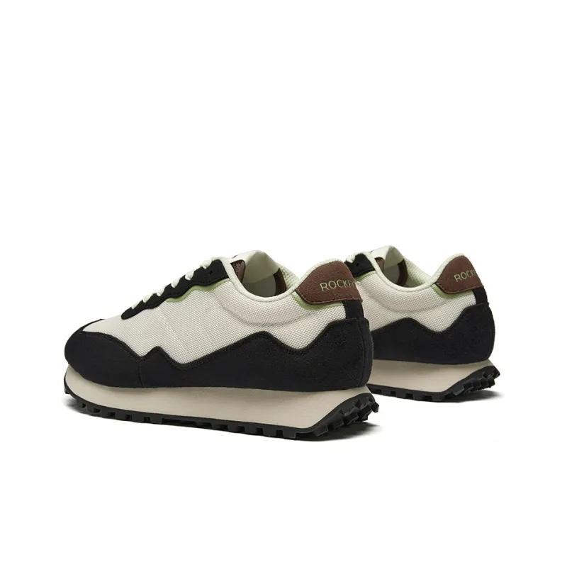 Rockfish Anti Slip And Wear Resistant Breathable Low Top Running Shoes Unisex Black Beige-3