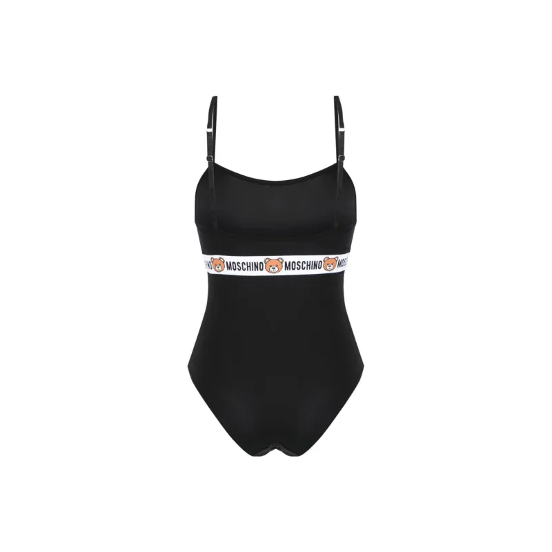 MOSCHINO Logo underband Stretch Bodysuit-1