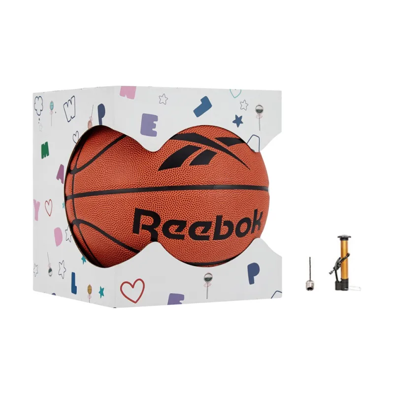 Reebok PU Basketball Brown Size 7 Training Match Unisex-4