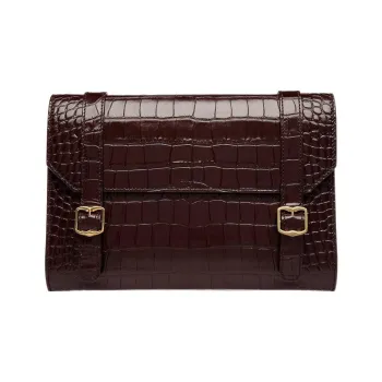 BALLY Cow Leather Storage Bag Clutch Regular Men's Brown